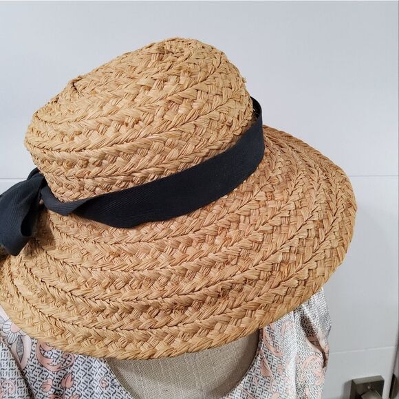 Helen Kaminski Australia Raffia Curved Rim Hat